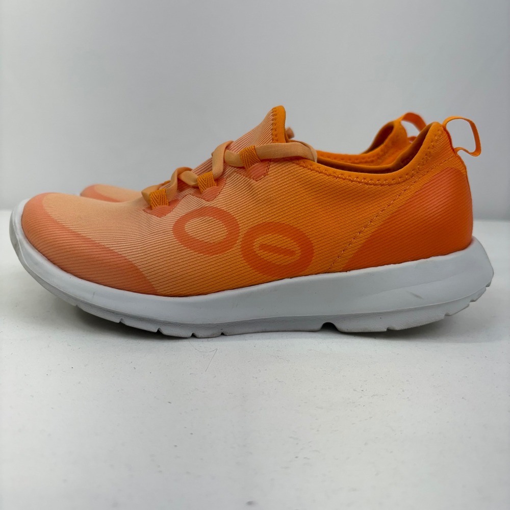 OOFOS Women's OOmg Sport LS Lace Up Recovery Sneaker Orange 01012024-14 Size 7